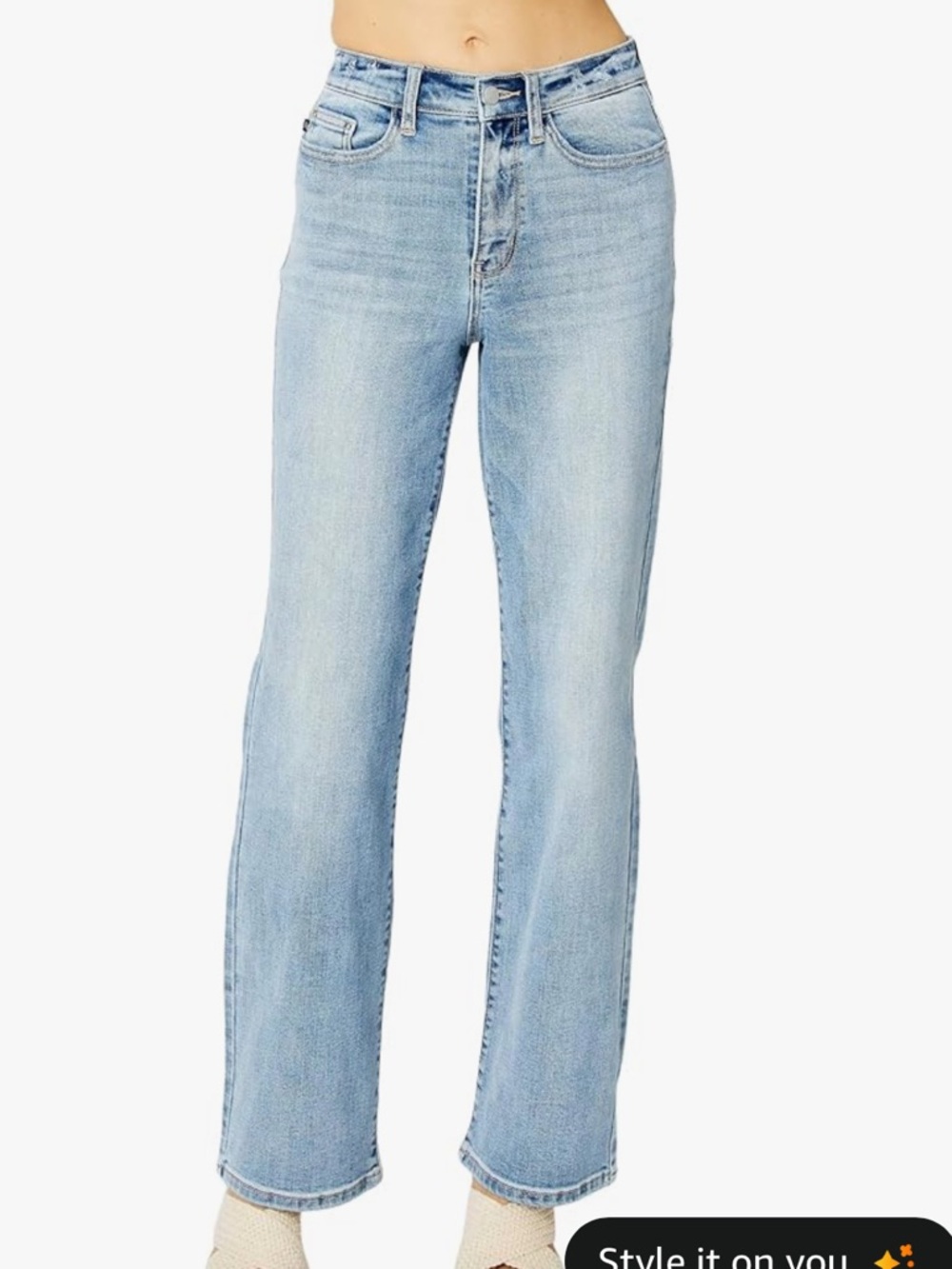 Judy Blue High Rise Straight Leg Light Wash Women’s Jeans 28